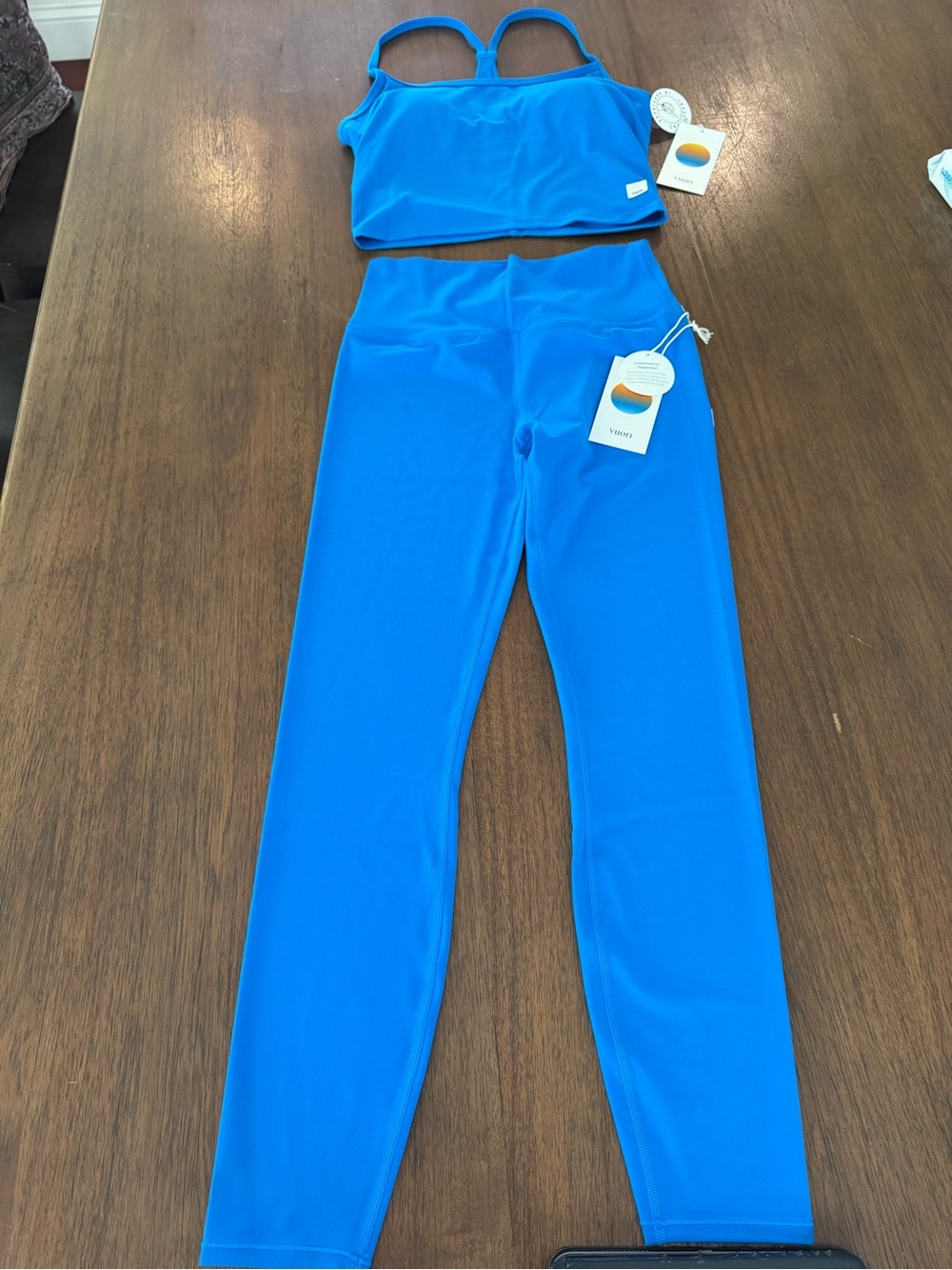 Vuori Bright Blue Performance Leggings